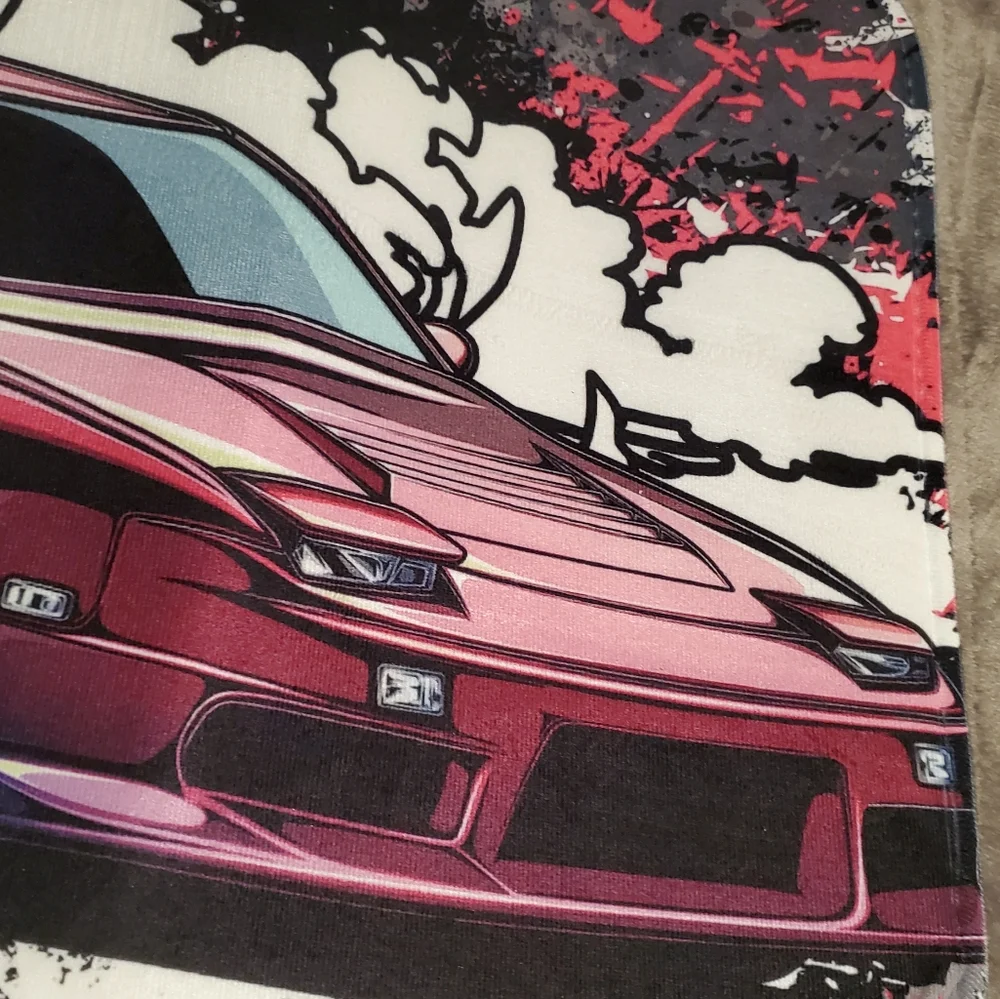 Nissan 180SX Desk-Size Computer Mat Mousepad ~ Super Soft & New